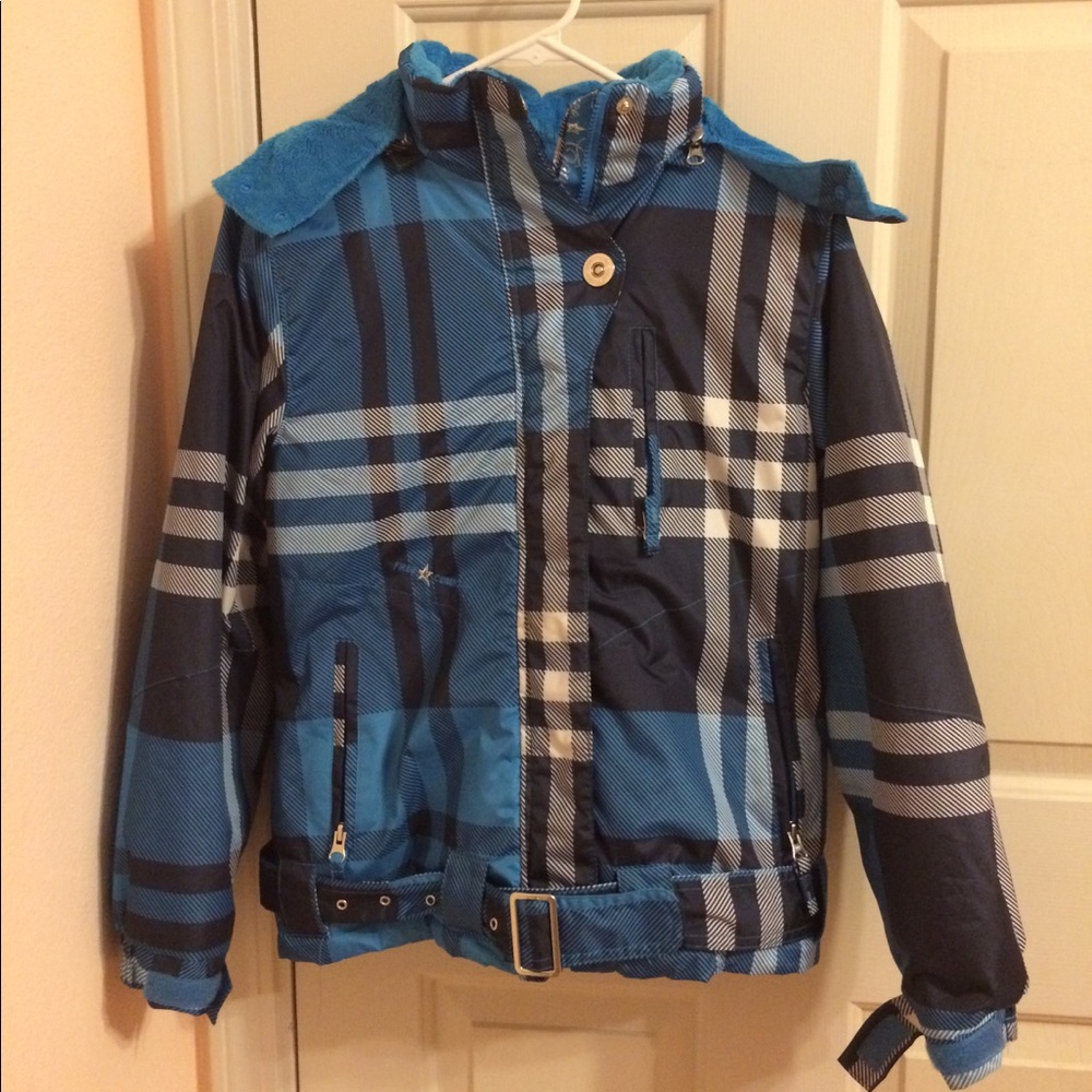 Blue and Black Snowboard Jacket